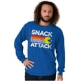 thumbnail image 5 of PACMAN Snack Attack Hungry Hangry Long Sleeve TShirt Men Women Brisco Brands L, 5 of 6