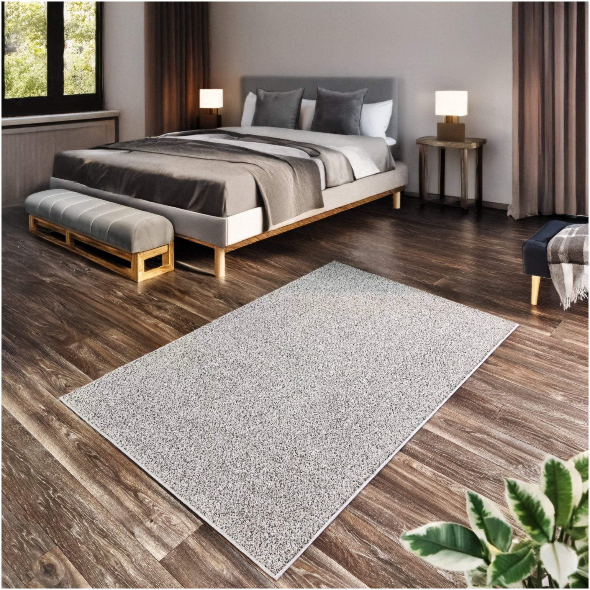 Koeckritz Rugs Soft & Cozy Carbon Crystals 3'x10' Indoor Area Rug for Living Room or Bedroom