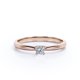 thumbnail image 5 of JeenMata Anillo de Compromiso Solitario con Engaste en Garra de Moissanita Redonda de 1 Quilate con Certificación Chapado en Oro Rosa de 18 K sobre Plata, 5 of 7