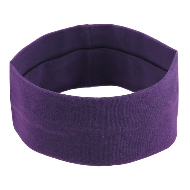 PCS Diademas, Bandas para el sudor, Diadema elástica que absorbe la humedad, para deportes, Algodón, Púrpura oscuro