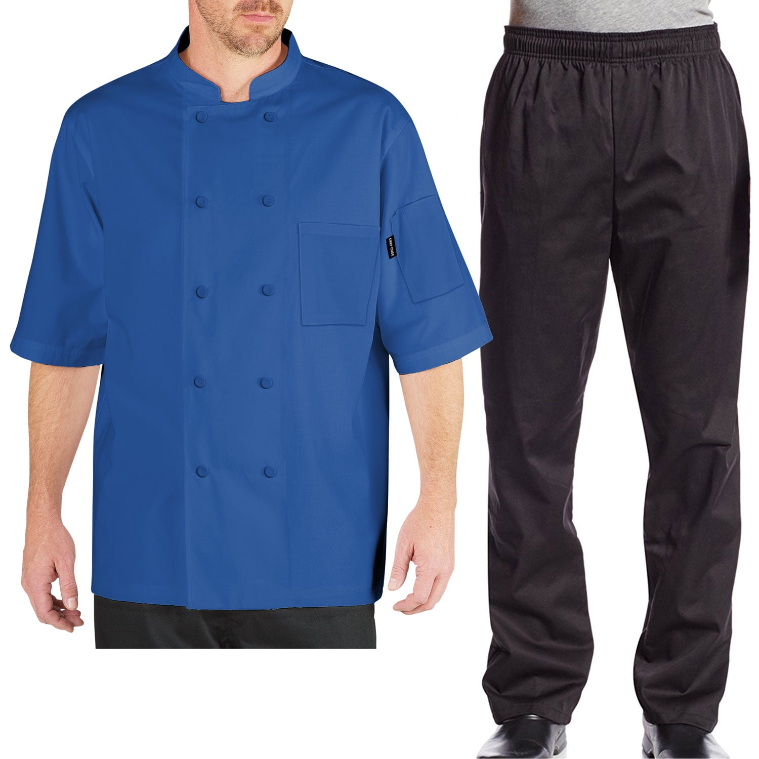 Chef Code Combo Pack, Cool Breeze Chef Coat and Elastic Waist Chef