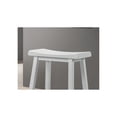 thumbnail image 3 of Set of 2 Alonzo White Backless Ergonomic Counter Height Stool, 3 of 4