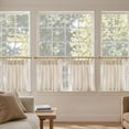 thumbnail image 3 of Cortinas de cocina Jinchan de lino plisadas, 60 x 60 cm, 4 paneles, 3 of 9