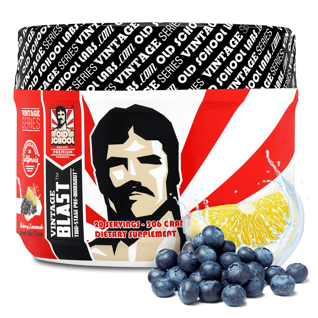 Old School Vintage Blast All Natural Pre Workout Powder Smooth Energy No2 Pumps Training Endurance D Aspartic Acid Citrulline Beta Alanine Carnitine Vit C Blueberry Lemonade Vegan Non Gmo Walmart Com