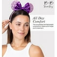 thumbnail image 3 of Brook + Bay Sequin Glitter Mouse Ears Headband - Minnie Ears & Mickey Ears Adult Bow Headbands, 3 of 7