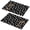 Alien and UFO Black Pattern, variant on Alien Head and UFO Deep Black Pattern PVC Woven Placemats Set Of 2, Bar Counter Pads Non-slip Gift Ideas for Housewarming Holiday Gifts,12" X 18"