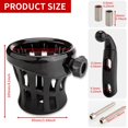 thumbnail image 6 of Goldwing GL1800 Motorcycle Handlebar Cup Holder Water Bottle Drink Holder Compatible with Honda Gold Wing GL 1800 Trike 2001-2021 F6B 2013-2021 (A-Black H-4.1inch), 6 of 6