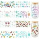 thumbnail image 1 of 8 unidades de 8 estilos de calcomanías para vasos de verano, transparentes, de plástico, con motivos de vacaciones, mar, océano y playa, impermeables., 1 of 9