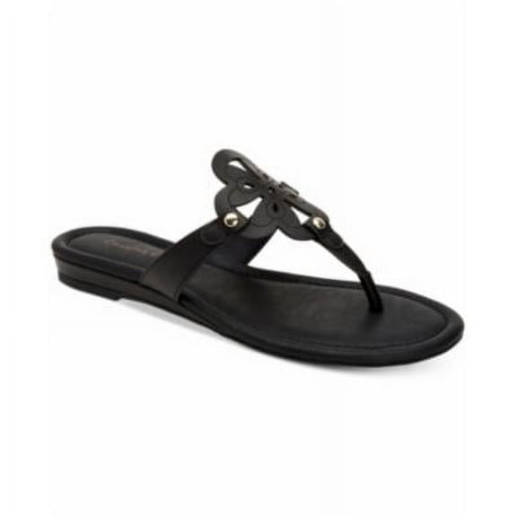 Charter Club Ozella Flat Sandals Black 10M