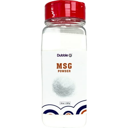MSG Seasoning Powder - Monosodium Glutamate 14 oz.  ⦾  High Quality MSG Seasoning to Enhance Flavor  ⦾  Dubble O Brand