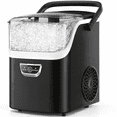 thumbnail image 2 of Snowyermine Nugget Ice Maker Countertop with Handle, 35lbs/Day Portable Pebble Ice Machine, Chewable Sonic Ice Ready in 5 Mins, Anti-Fingerprint Matte Self-Cleaning Ice Maker for Home, Kitchen, Party, 2 of 12
