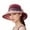 Red, variant on Straw Hats for Women Fashionable Derby Tea Party Fascinators Ladies Fancy Flower Bowler Hat Easter Outfits Red M