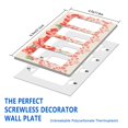 thumbnail image 3 of 4-Gang Screwless Pioneer Floral Decorative Wall Plates,Size 4-Gang 8.3"W x 4.7"H,Unbreakable Thermoplastic Faceplate Cover for Kitchen Living Room Bedroom Decorator Receptacle Outlet Switch, 3 of 7