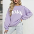 thumbnail image 2 of successthop Oversized Mama Sweatshirt for Women Crewneck Long Sleeve Tops Casual Pullover Sweater Letter Outwear, 2 of 3