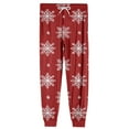 thumbnail image 7 of Wutalume Men's Drawstring Pocket Cuffed Casual Pants with Christmas Print, Soft Home Sleep Pants for Lounge, Holiday Wear, and Comfortable Relaxation,Red M, 7 of 7