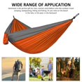 thumbnail image 3 of Hamac de Camping Double & Hamacs Portables Simples Hamacs Parachute en Nylon Léger pour la Randonnée de Voyage Plage Cour Patio Randonnée, 3 of 3