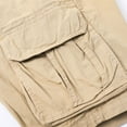 thumbnail image 6 of RYRJJ Cargo Shorts for Men Classic Multi-Pockets Hiking Shorts Relaxed-Fit Lightweight Summer Outdoor Stretch Waist Work Shorts(Khaki,4XL), 6 of 8