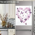 thumbnail image 5 of WOBOGO Purple Butterfly Pink Floral Magnetic Dishwasher Sticker Personalized DIY Beautiful and Practical Home Kitchen Decorations23×16in., 5 of 6