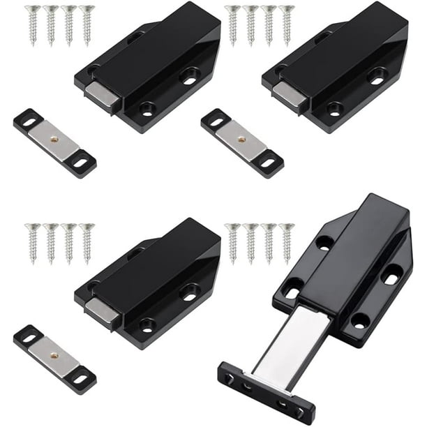 4 Pieces Push Latches, Push to Open Closet Door Damper