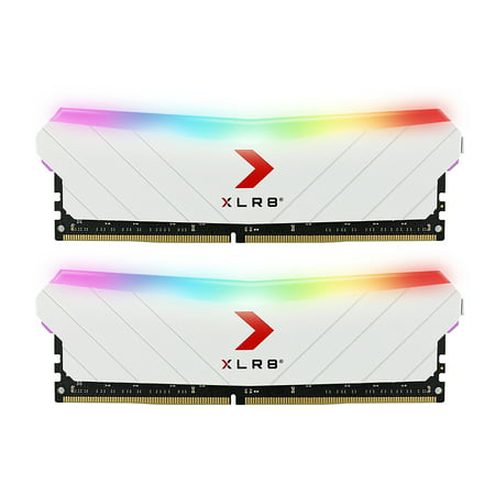 PNY 16GB (2x8GB) XLR8 Gaming EPIC-X RGB™ DDR4 3600MHz Desktop Memory White...