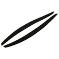 thumbnail image 1 of Headlight Eyebrow, Left Right Glossy Black Colorfast Headlight Eyelid Trim  For Car, 1 of 8