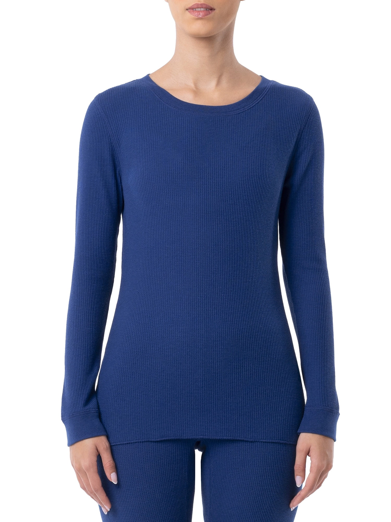 Fruit of the Loom Women's and Women's Plus Eversoft Waffle Thermal Top, 2-Pack