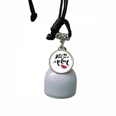 

You Are One In A Melon Quote Style Wind Chimes Bell Car Pendant