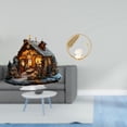 thumbnail image 2 of Escultura de mesa de cristal acrílico, adorno decorativo independiente con base de metal para el hogar, la oficina, el dormitorio, la estantería, la f, 2 of 8