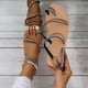 thumbnail image 4 of Sandalias de diamantes de imitación para mujer, correa fina, zapatos transparentes con punta plana Wmkox8yii  nm5635, 4 of 7