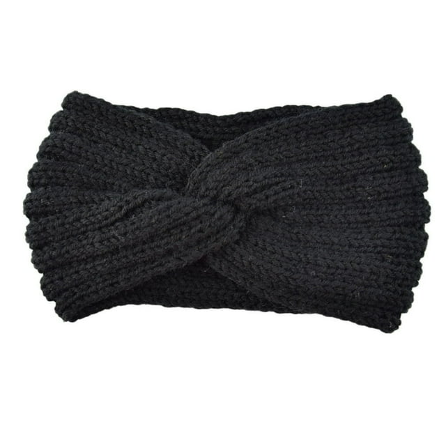 Femmes Hiver Chaud Tricoté Croix Fil Oreille Protection Bandeau Accessoires