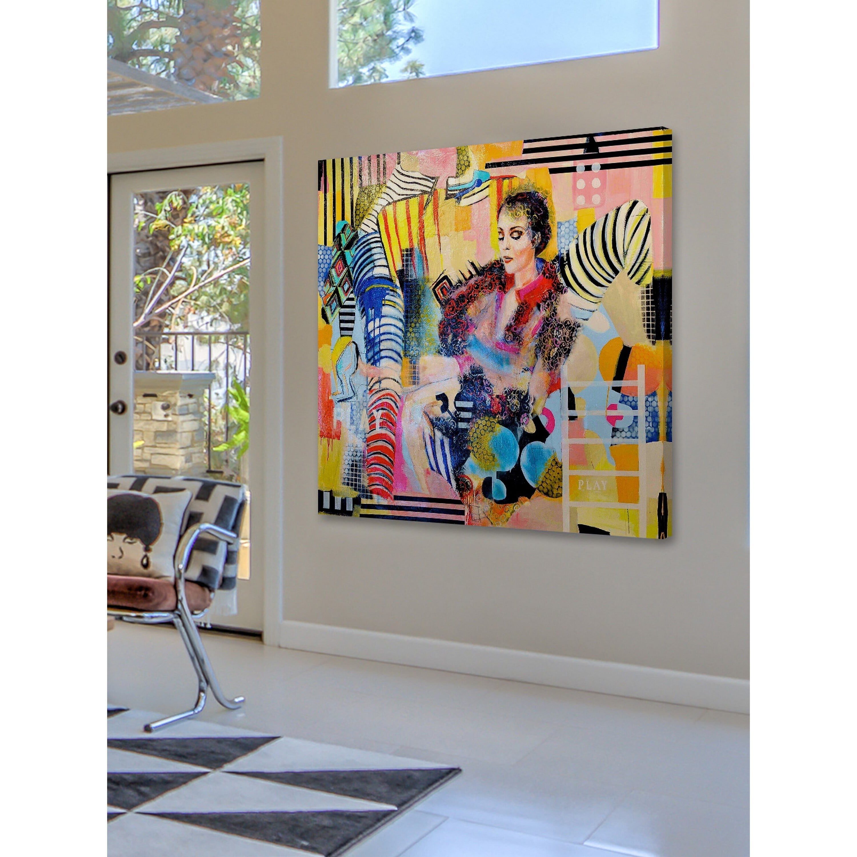 Obsession Vintage Painting Print on Wrapped Canvas