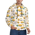 thumbnail image 2 of Balery Cars Pattern Mens Hoodie Kangaroo Pocket Hoodie Pullover Hooded Sweatshirt Ideal for Daily Wear Travel and Home-Large, 2 of 7