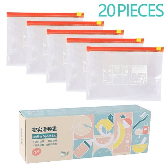 TopLLC Food Preservation Bag Slip Locking Buckle Travel Storage Bag Reusable Food Bag