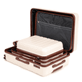 thumbnail image 3 of Tcbosik Luggage 3-Piece Set, 20/24/28 inch Hardside Lightweight Suitcase with Spinner Wheels, Beige, 3 of 10