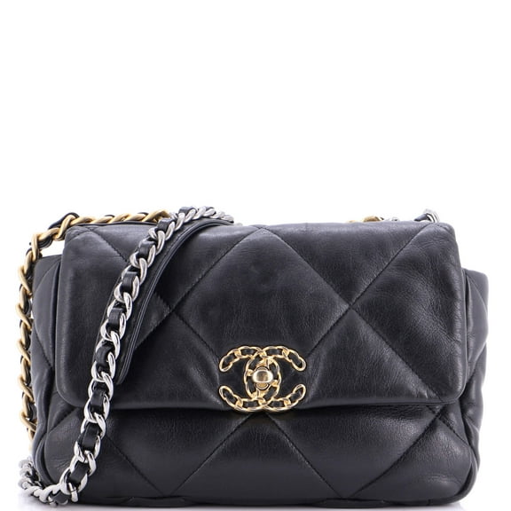 Pre-Owned 19 Flap Bag Quilted Leather Medium By Rebag