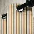 thumbnail image 3 of Ambesonne Retro Grommet Curtain, Colorful Fashion Stripes, 50" x 84", Mustard Orange, 3 of 6