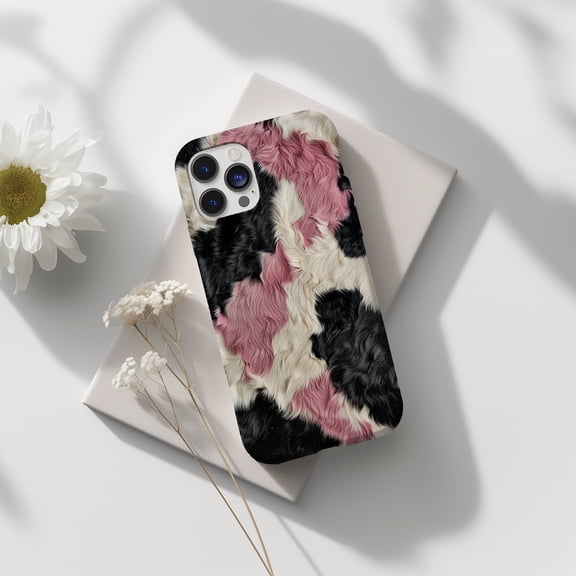 Cowhide Pattern Chic Animal Print Case for iPhone 17 11 12 13 14 15 16 Pro Max