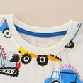 thumbnail image 6 of WOYY Toddler Boys Outfits Car Prints Short Sleeved T Shirt and Shorts Summer Casual Clothes Set, Size 2-8, 6 of 6
