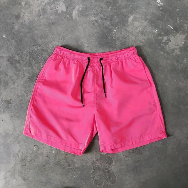 WILLBEST Pantalones Cortos Cargo para Hombre, Informales, de Color Caramelo, Deportivos, Holgados, de Secado Rápido, para Playa