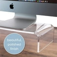 thumbnail image 4 of Homeries Acrylic Monitor Riser & Keyboard Stand for Home, Office, Business, Gamers, Home, Schools | Multi Media Computer Desk Stand | Angled & Tilted Keyboard Tray Riser | Create Ergonomic Working Spa, 4 of 9