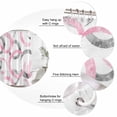 thumbnail image 6 of Pink Grey Waterproof Fabric Shower Curtain,Geometric Circle Modern Abstract Simple Art Waterproof Fabric Shower Curtain for Bathroom Curtains Bathtubs Shower Curtains with 12 Hooks Small 36x72in, 6 of 8