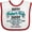 White and Red, variant on Inktastic Happy Father's Day Best Ever Boys or Girls Baby Bib