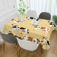 thumbnail image 5 of Tablecloth 60" x 120" Cute Cows Rectangle Table Cloth Stain-Resistant Dining Table Cover for Home Dinner Party House Decor, 5 of 7