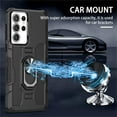 thumbnail image 2 of for Samsung Galaxy S22 Ultra 5G Case (Not S22) with Metal Ring Kickstand for Women & Men, Heavy-Duty Protection Shockproof Bumper Cover Case for Samsung Galaxy S22 Ultra 5G TY Black, 2 of 9