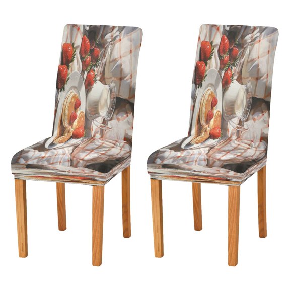 BZSMCE Chairs Slipcovers Dining Chair Covers Breakfast Painting Creative Pattern