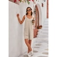 thumbnail image 3 of XCHQRTI Women Casual Jumpsuit Spaghetti Strap Overalls with Pockets Loose Sleeveless Rompers, 3 of 8