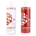 thumbnail image 1 of Purezero Juego de champú y acondicionador con aceite de linaza y manteca de karité - Cuidado de rizos - Para desenredar y desenredar el cabello rizado - Cero sulfatos/parabenos/tintes - vegano y lib, 1 of 5
