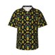 thumbnail image 1 of Balery Pineapple Camisas hawaianas de manga corta para hombre, camisas playeras de corte holgado, camisas de vacaciones con botones,3X-Large, 1 of 7
