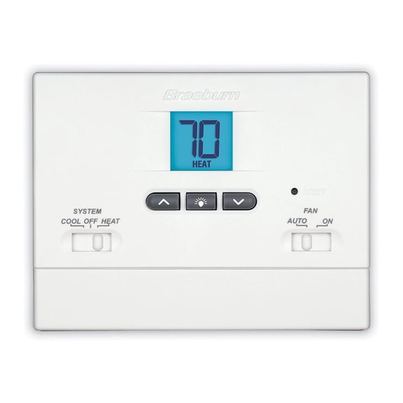BRAEBURN 1000NC Thermostat, Value Non-Programmable, 1H/1C