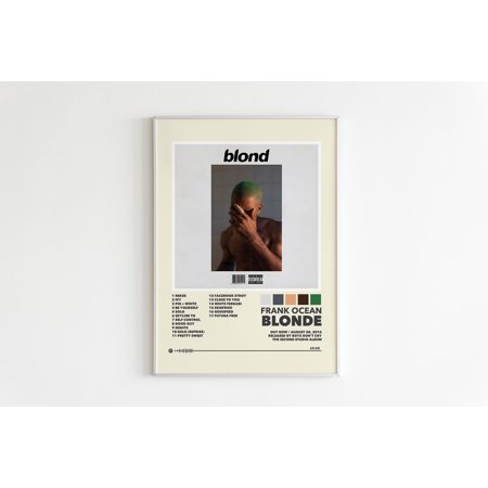 POSTER Frank Ocean Posters / Blonde Poster / Blonde Tracklist / Album Cover Poster Poster Print Wall Art / Custom Poster / Hip Hop Poster / Music-UNFRAMED